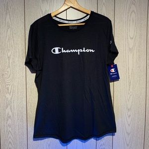 Champion authentic athletic women's Large Black tee